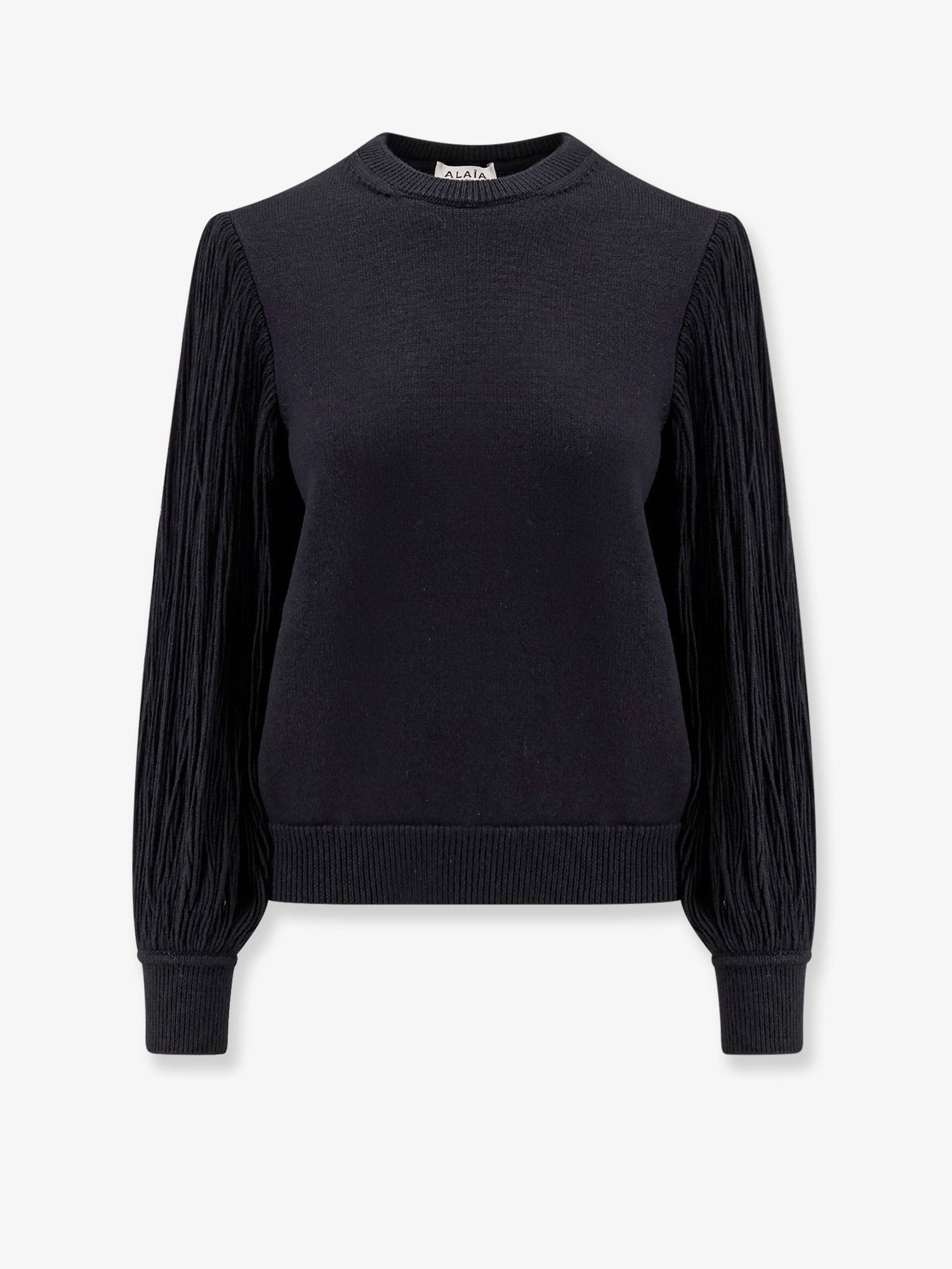 Wool Sweater With Fringes Detail - 1