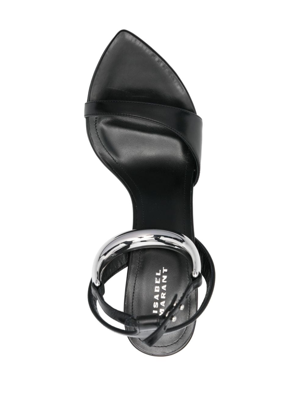 80mm leather sandals - 4