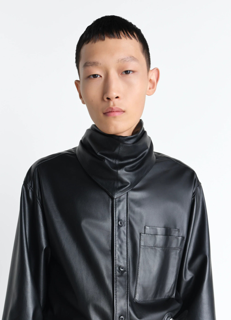LEATHER TRIANGLE SCARF 3