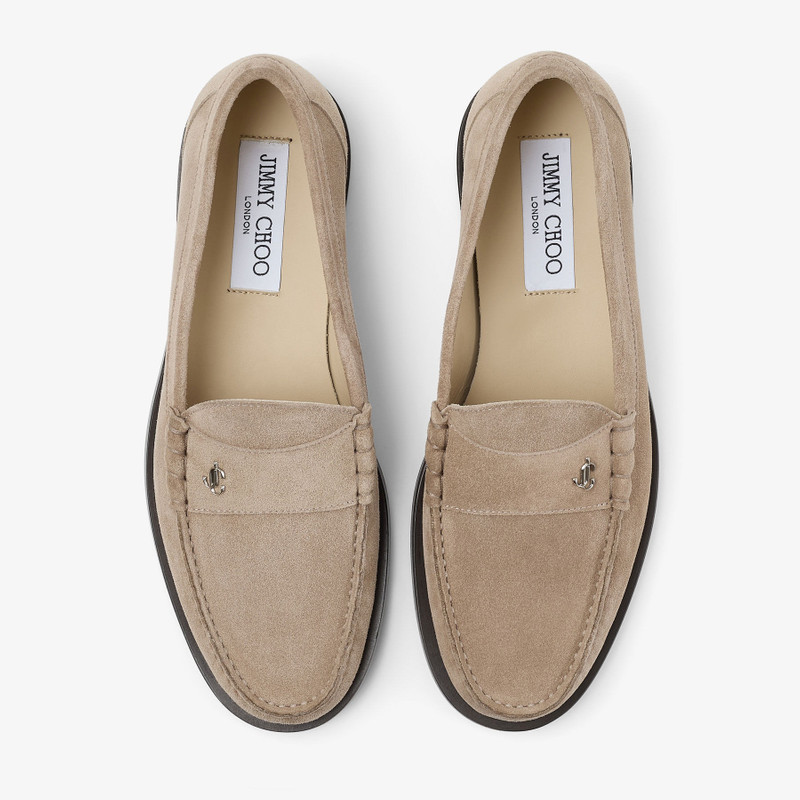 Ethan Loafer Stone Velvet Suede Loafer 3