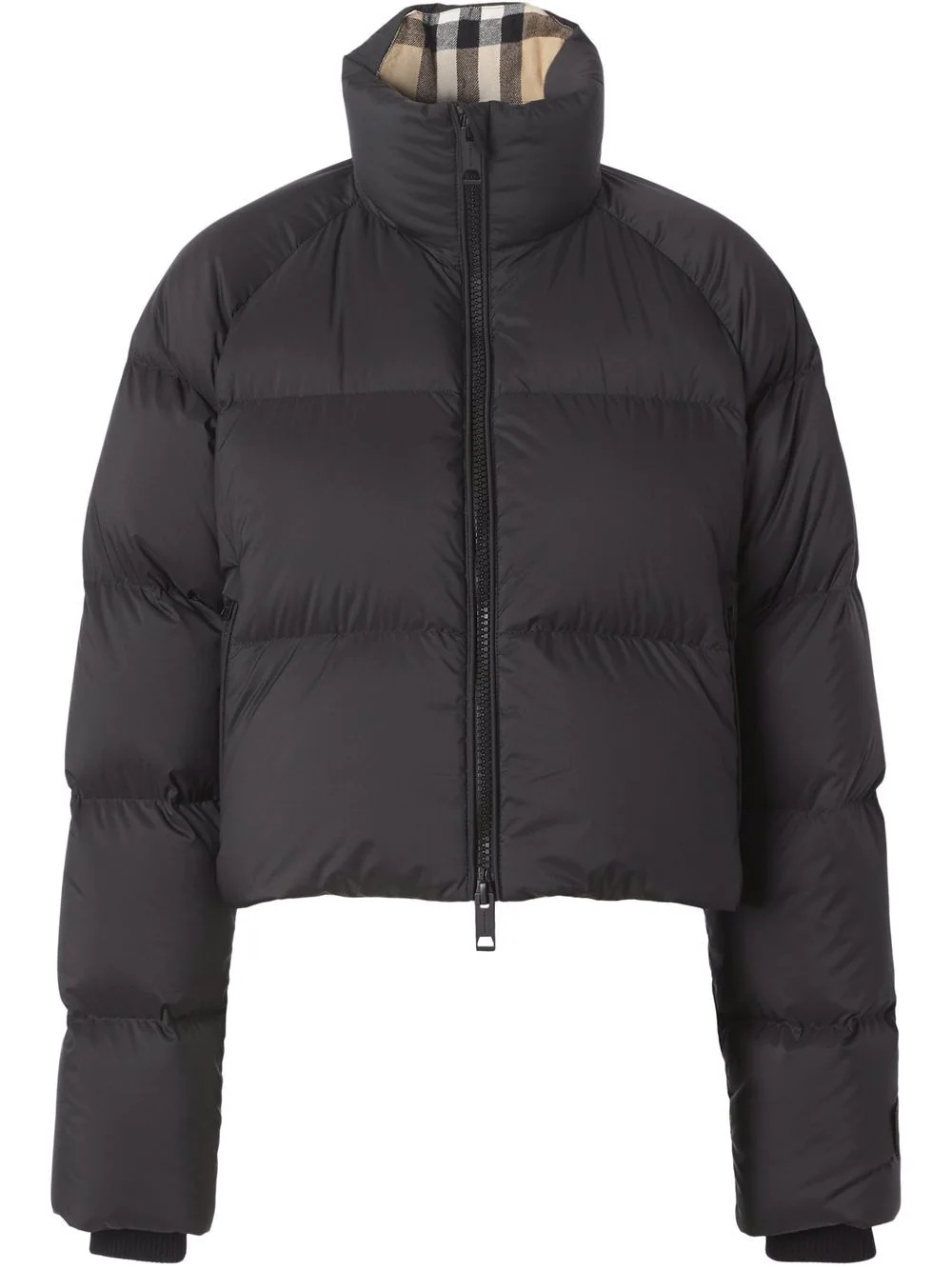 cropped padded jacket - 1