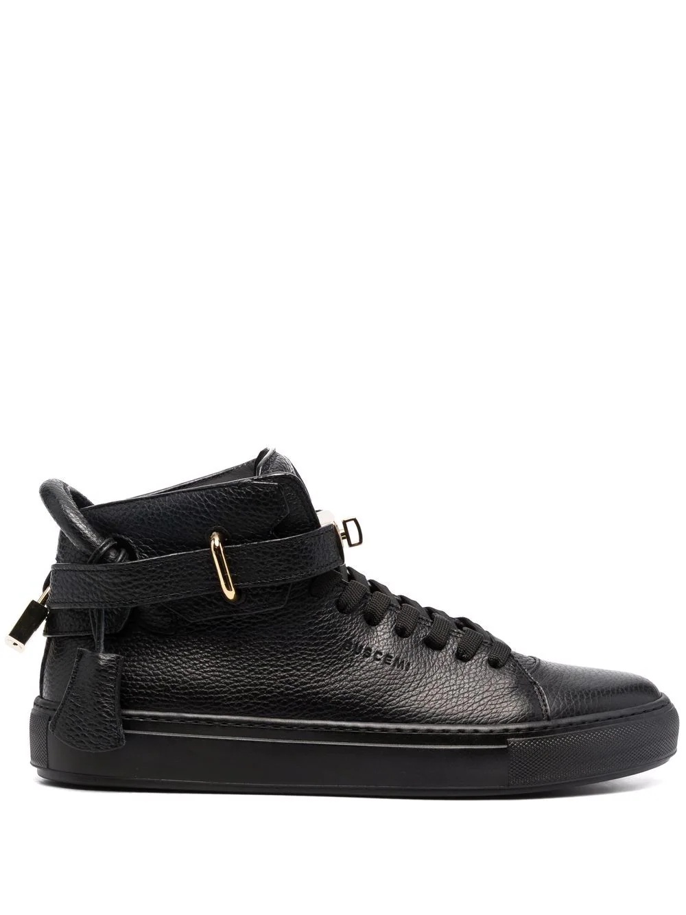 twist-lock detail high top sneakers - 1