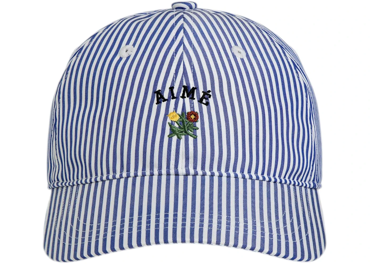 Aime Leon Dore Striped Crest Logo Hat Amparo Blue - 1