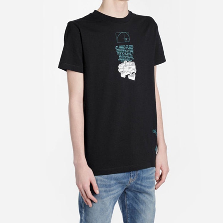 Off-White C/O Virgil Abloh Men'S Black Fibonacci Dripping Arrows Slim OMAA027R201850051001 - 4
