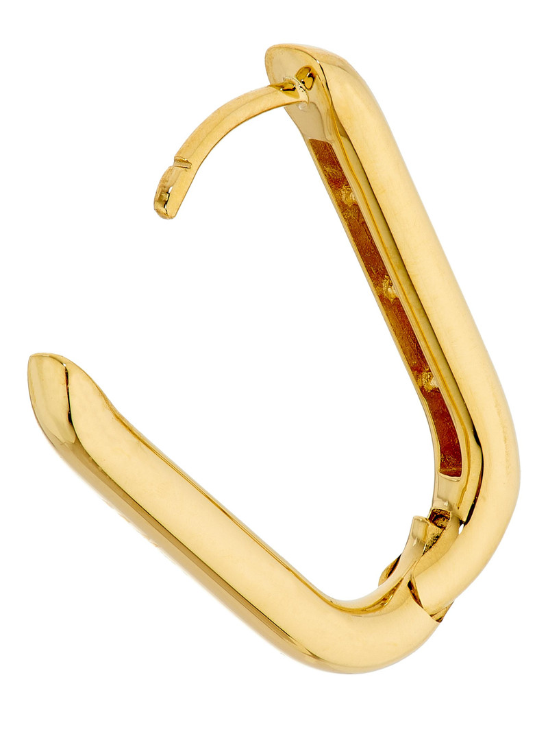 Women's 18K Yellow Gold & 0.30 TCW Diamond Single Oval Link Earring - Yellow Gold 3