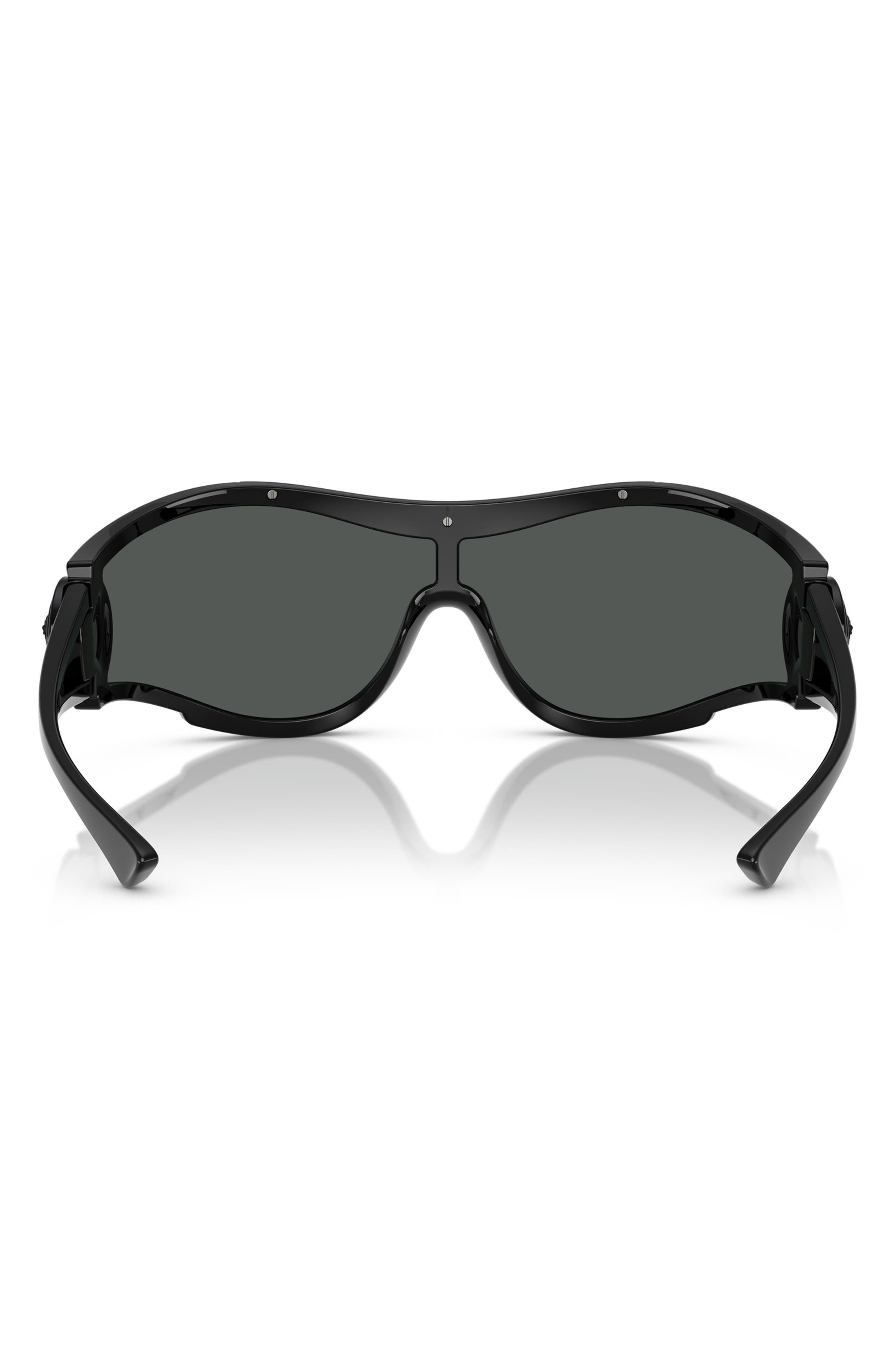 Versace 180mm Irregular Sunglasses in Black at Nordstrom - 4