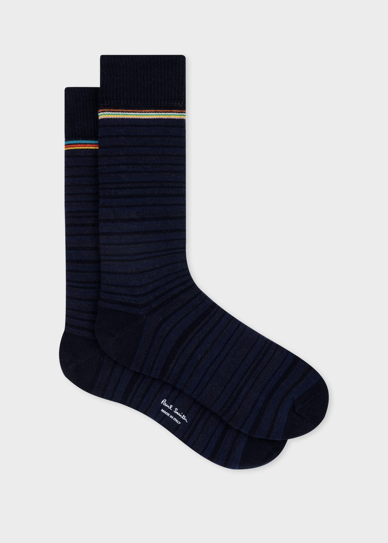 Paul Smith 'Shadow Stripe' Socks & Card Holder Gift Set outlook