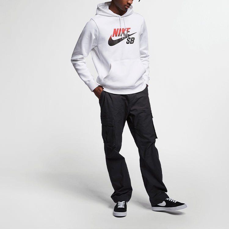 Men's Nike Sb Icon Gradient Logo Skateboard Sports Pullover White BV6751-100 - 3