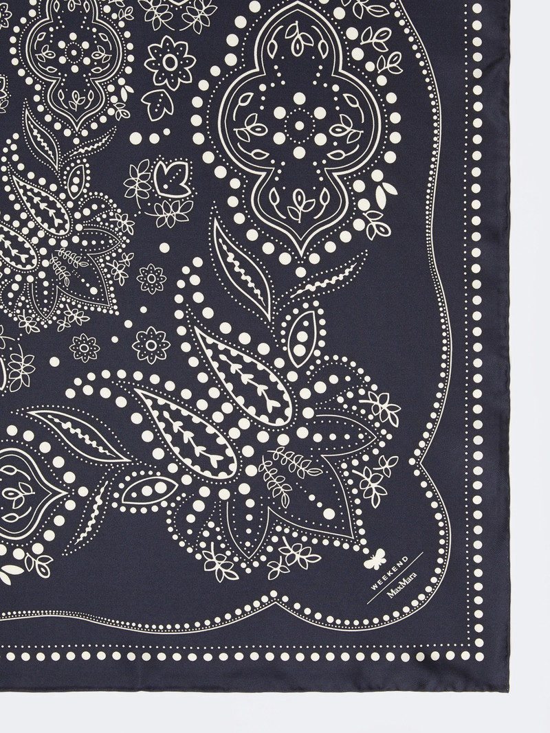 WEEKEND Max Mara Printed silk yoke - MIDNIGHTBLUE outlook