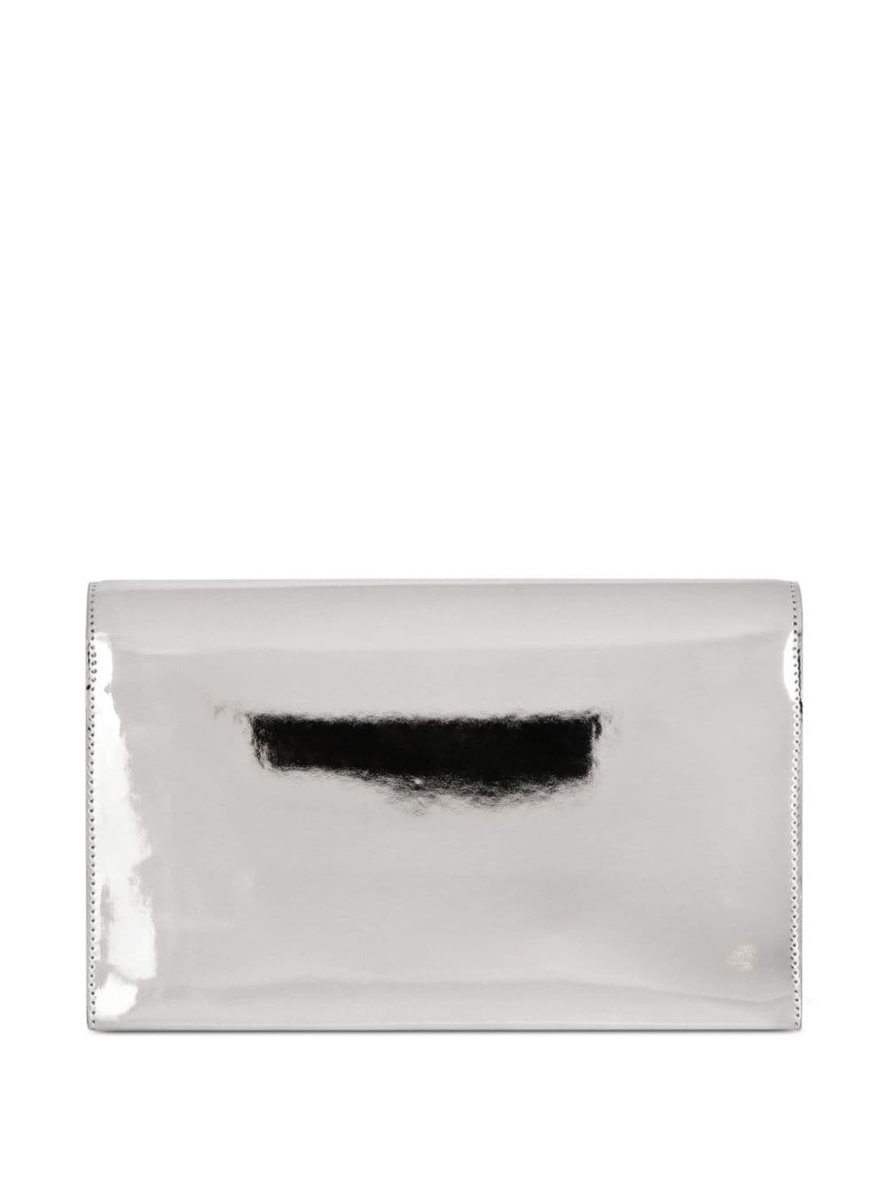 Mirror leather clutch bag - 2
