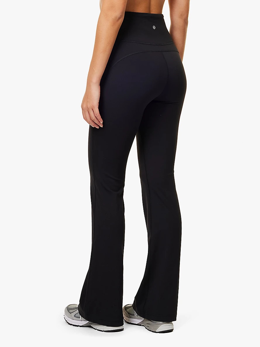 Groove flare-leg stretch-woven trousers - 4