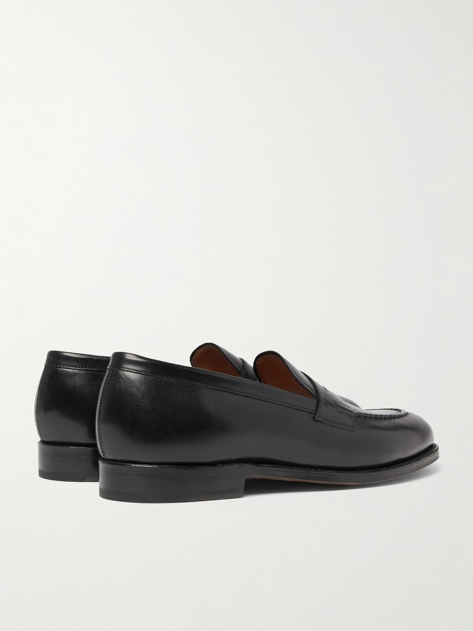 Lloyd Leather Penny Loafers Black - 5