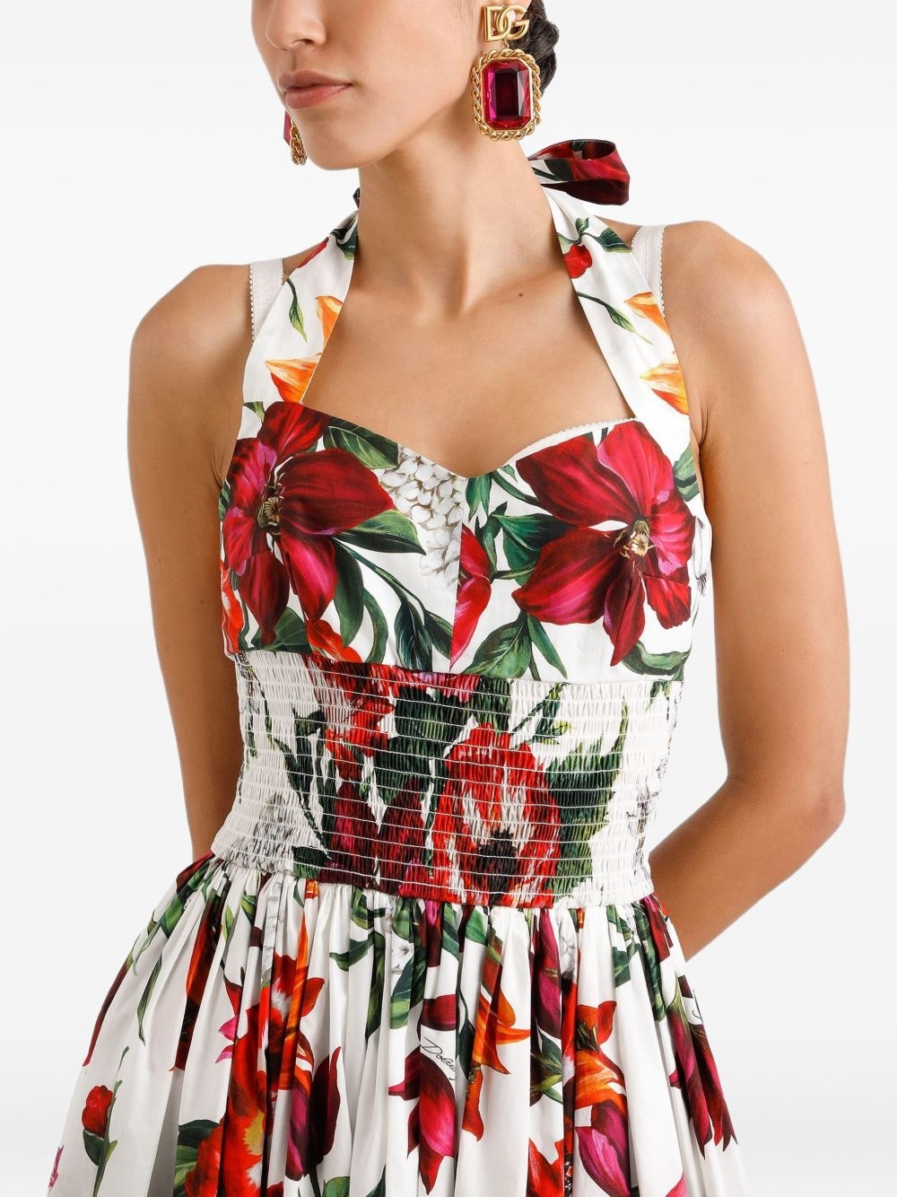 floral-print dress - 4