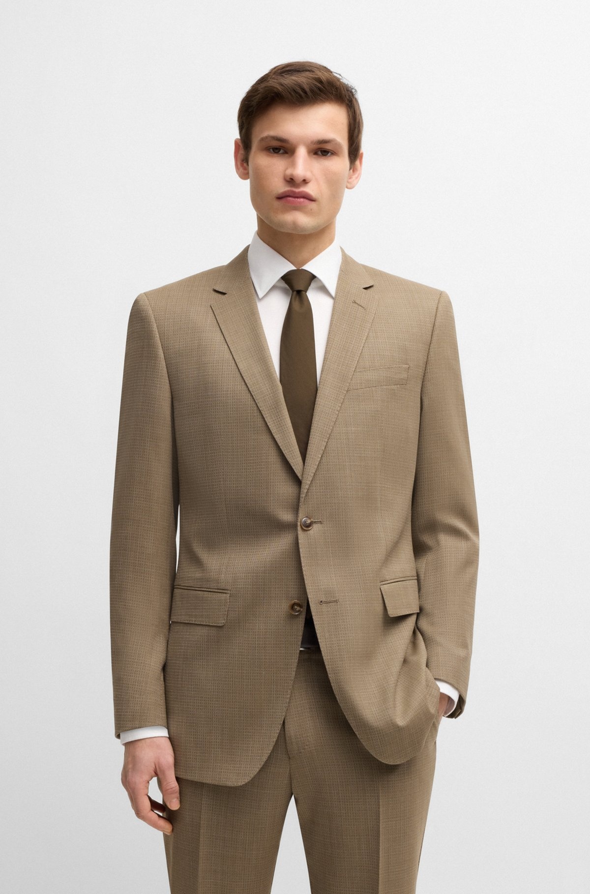 SLIM-FIT SUIT IN STRETCH CLOTH - 2