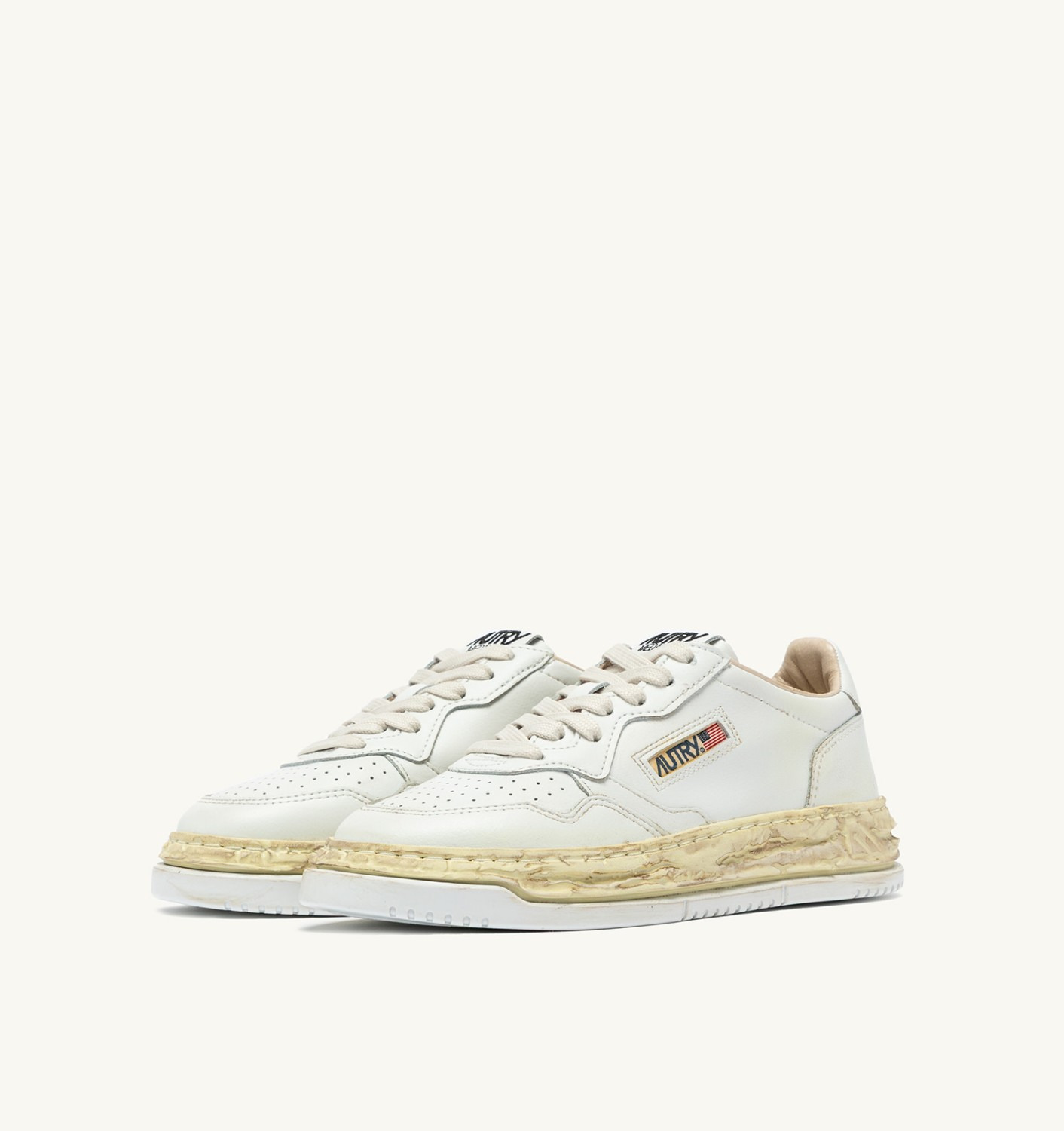 MEDALIST LOW SUPER VINTAGE 'Autry x Maison MIHARA YASUHIRO General Scale.' SNEAKERS IN WHITE LEATHER - 2