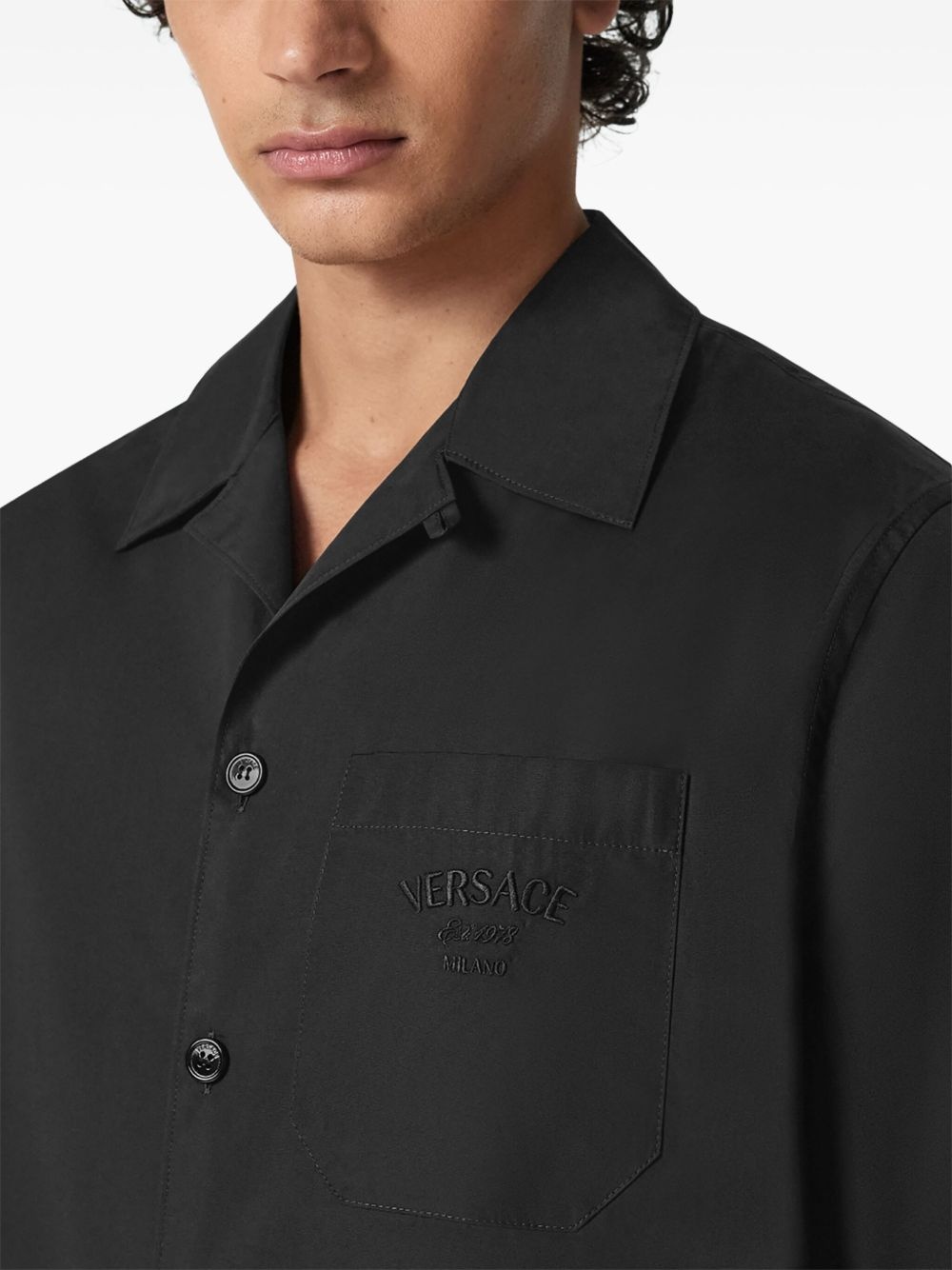 Medusa Chains embroidered shirt - 5