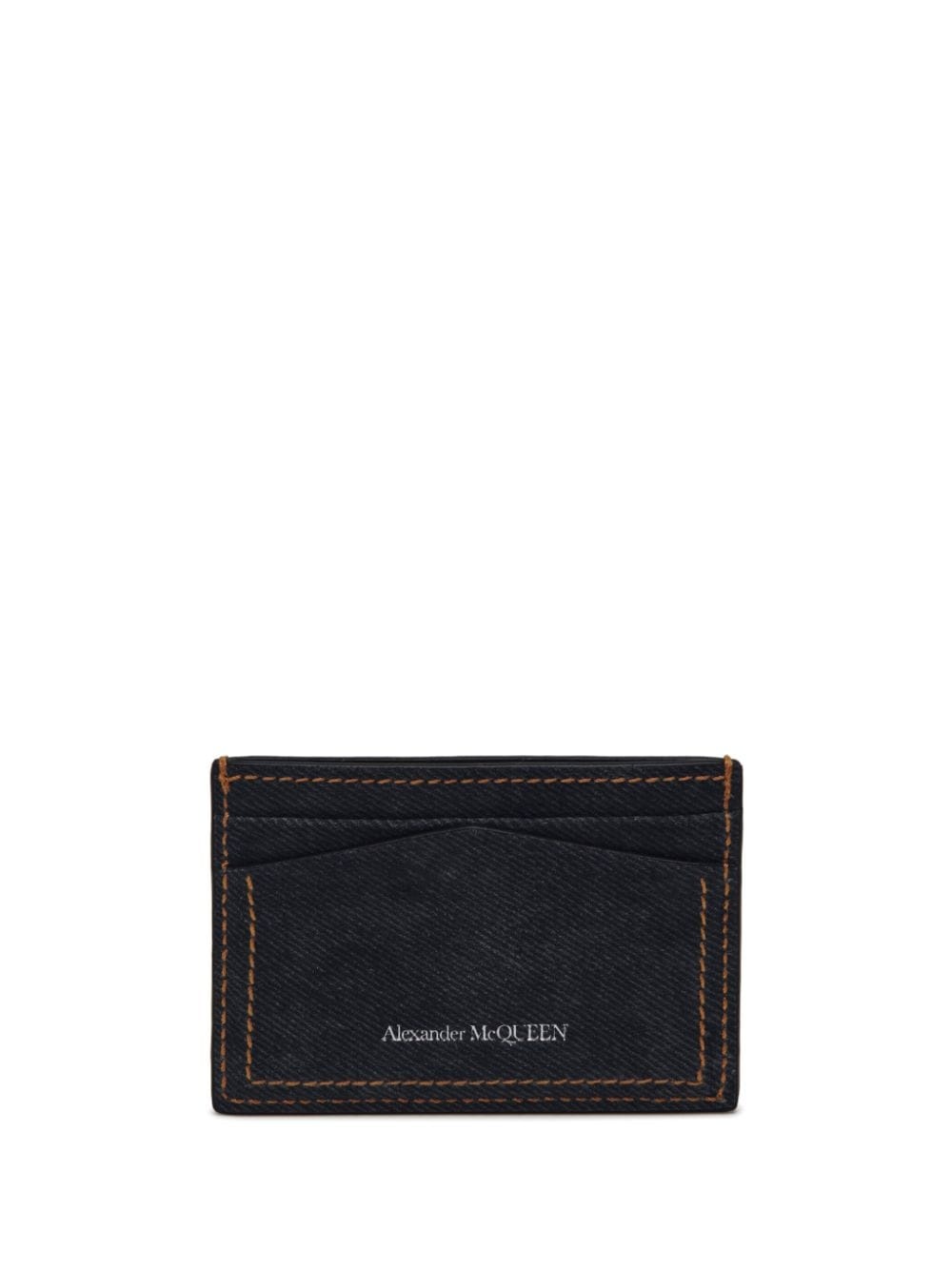 Skull denim cardholder - 2