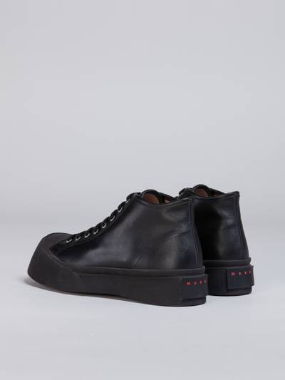 Marni BLACK LEATHER PABLO HIGH-TOP  SNEAKER outlook