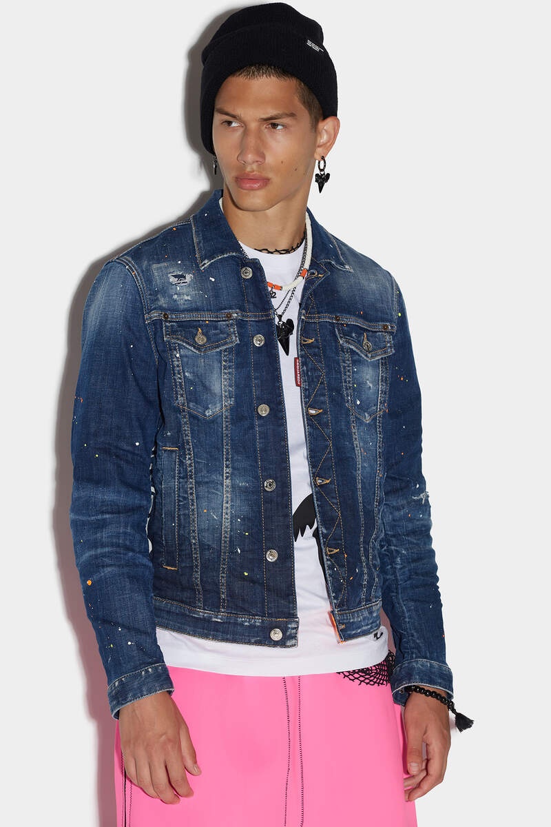 DARK TECHNO SURF WASH DAN JEAN JACKET - 3