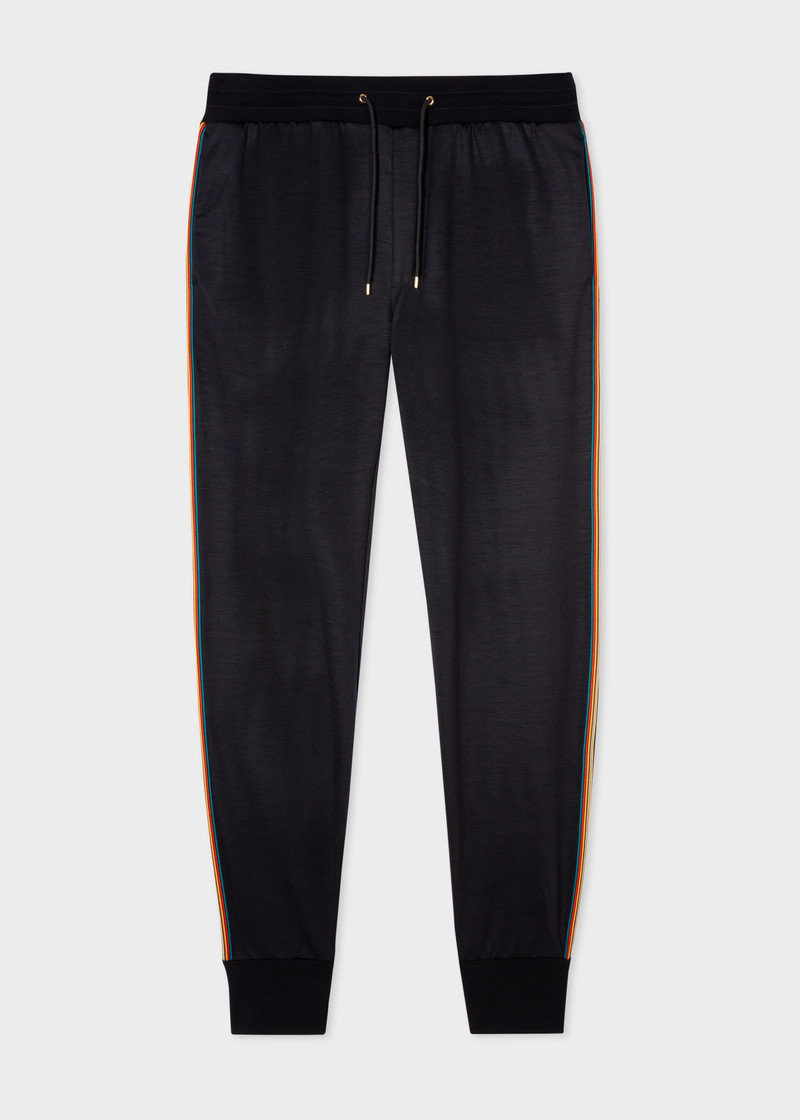 Washable Wool 'Signature Stripe' Sweatpants - 1