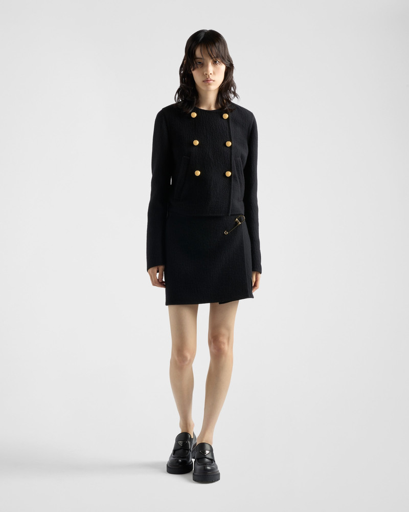 Prada Double-breasted twill jacket outlook