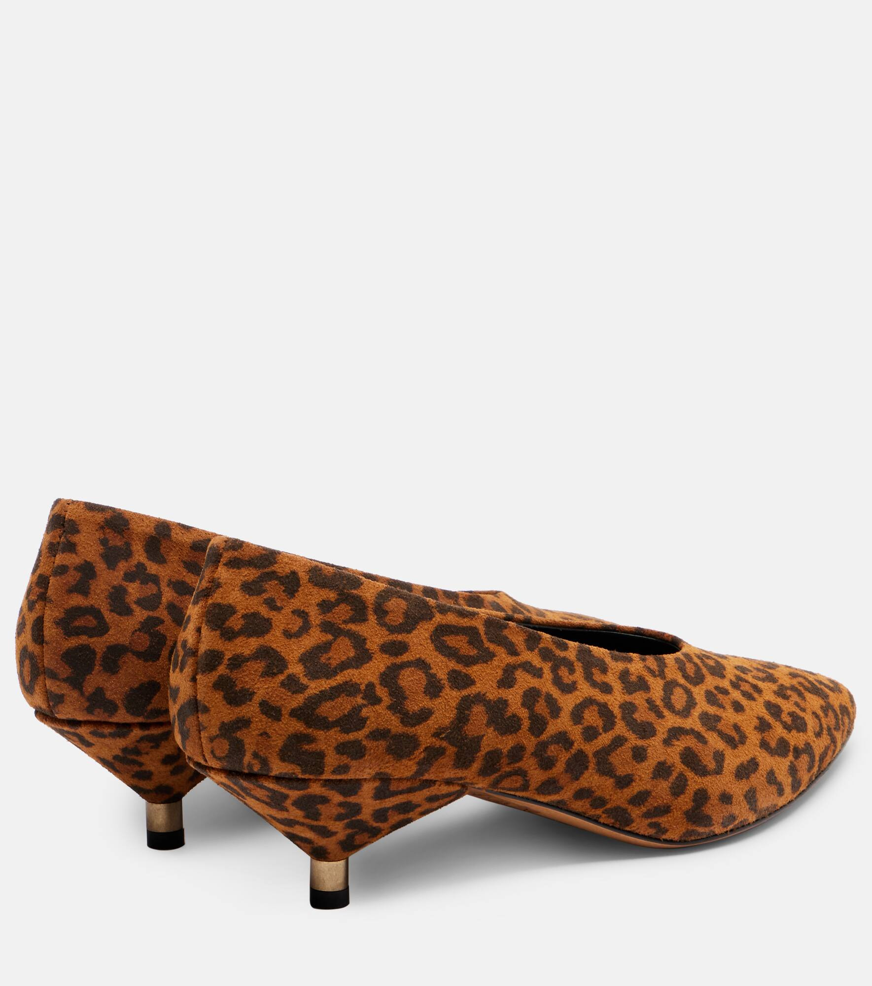 Ebisa 45 leopard-print leather pumps - 2