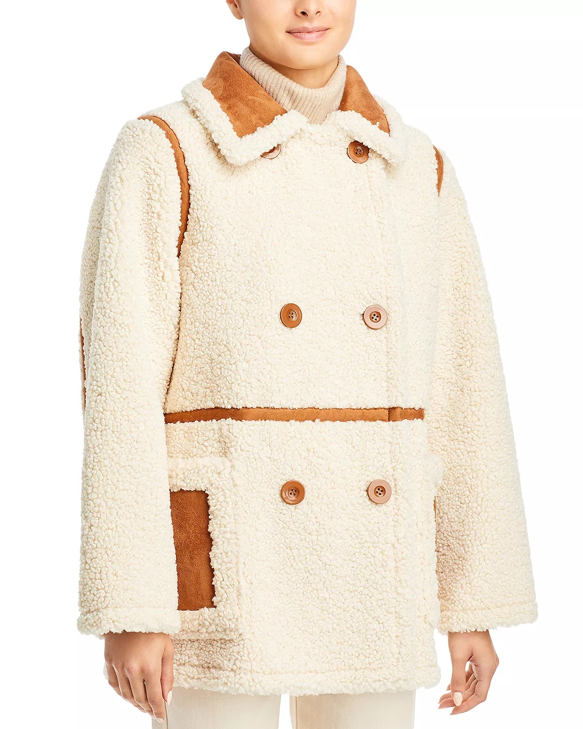 Chloe Faux Shearling Jacket - 3