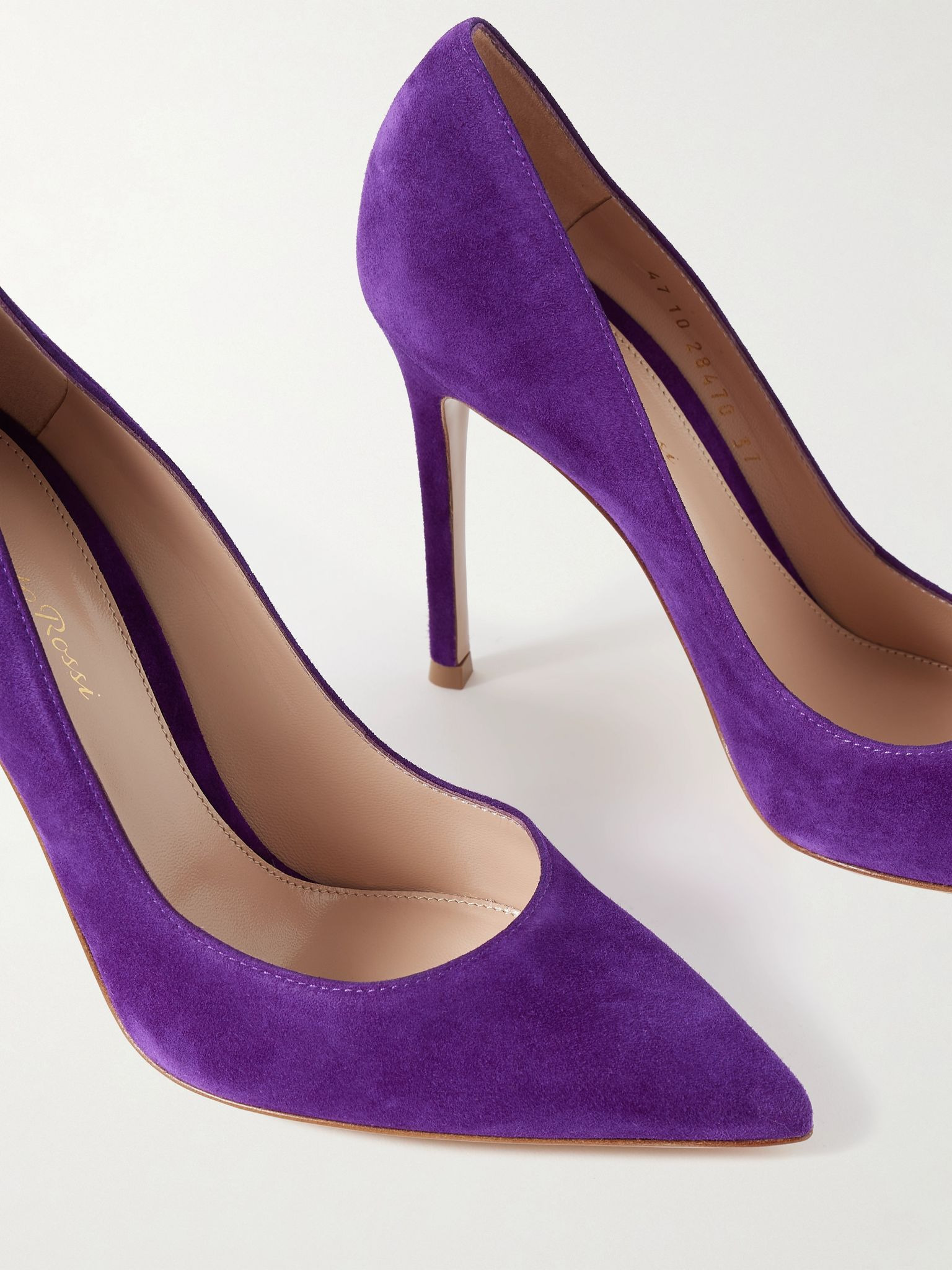 105 suede pumps Purple - 4