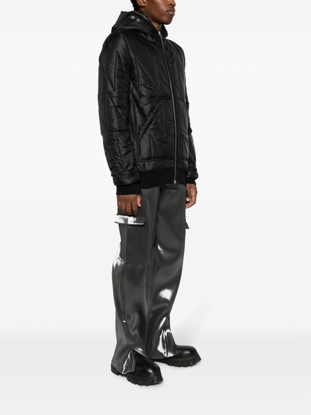 Gimp quilted hooded jacket - 3