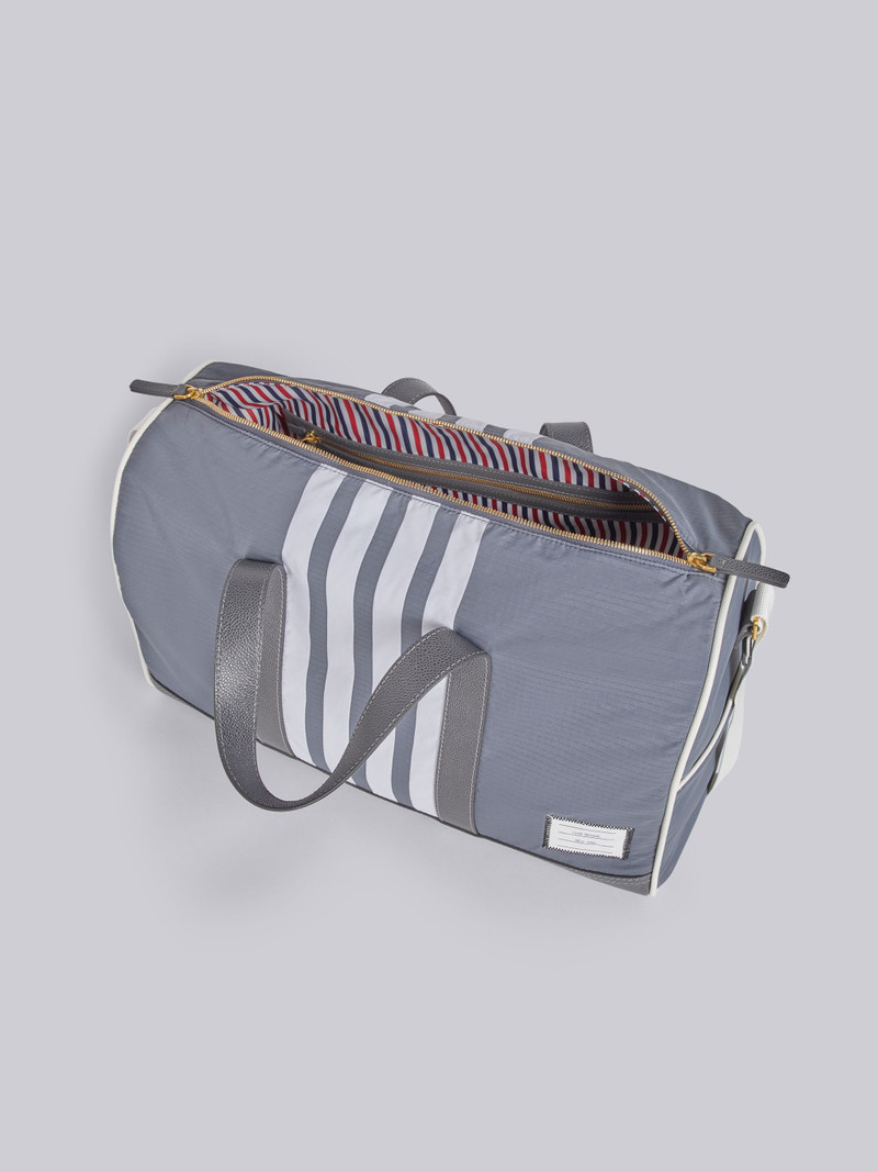 Medium Grey Nylon 4-Bar Gym Bag 5