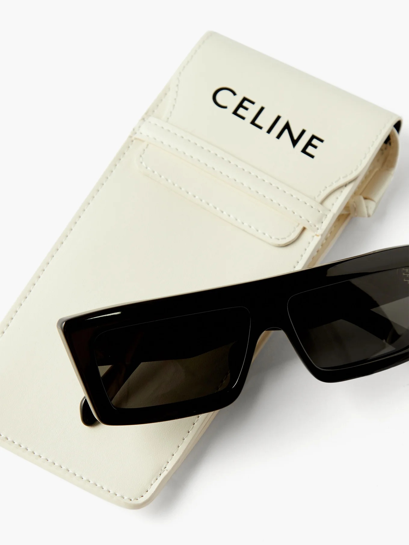 Flat-top square acetate sunglasses - 5
