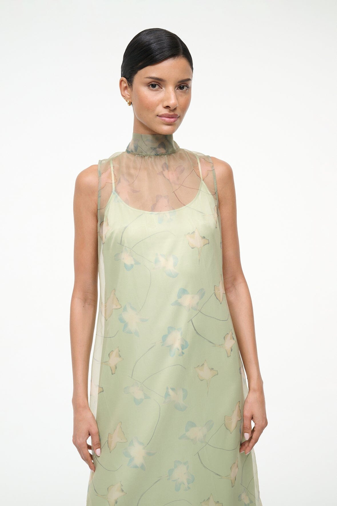 STAUD ALBEE DRESS BOTANICAL MOSS - 3
