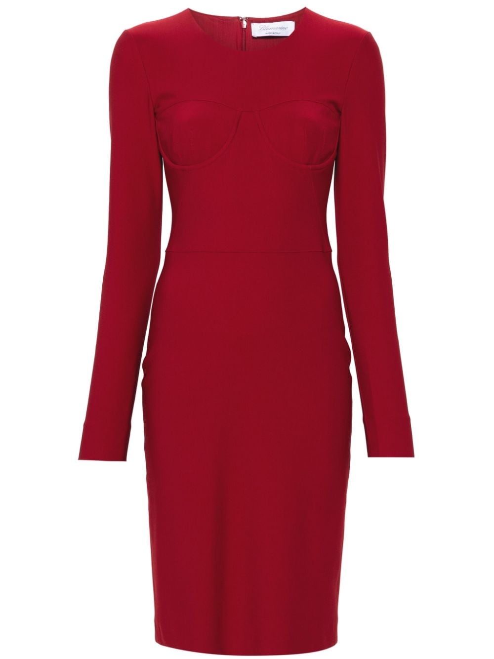 bra-pattern jersey midi dress - 1