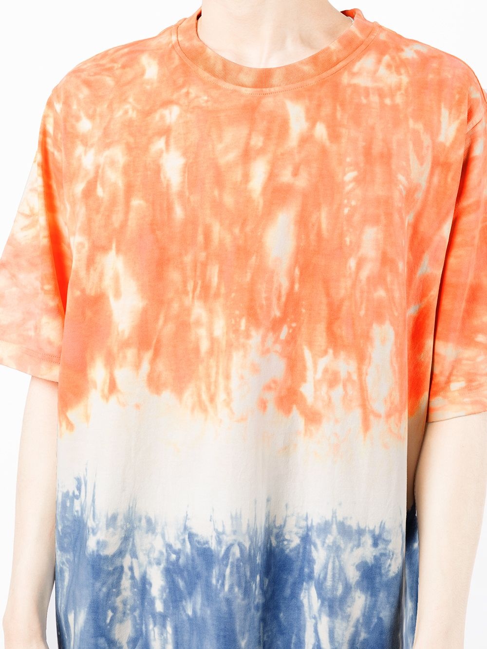 tie dye-print short-sleeved T-shirt - 5