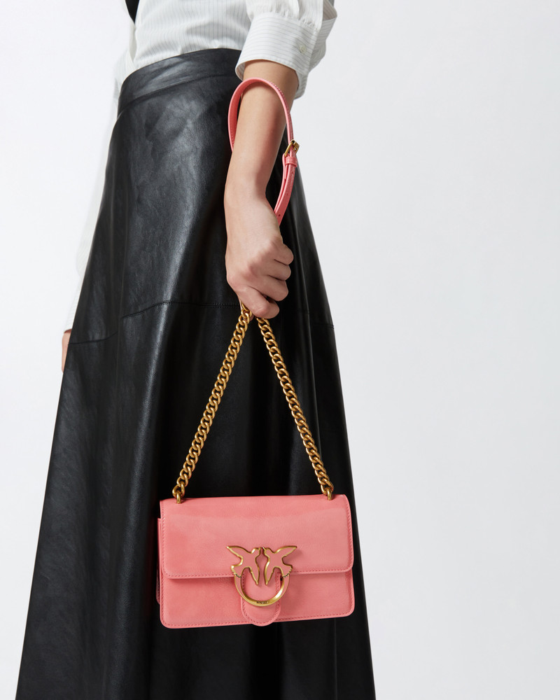 LOVE BAG SMALL LEATHER-EFFECT CROSSBODY BAG 6