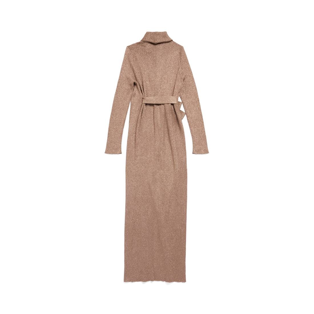 Women's Wrap Maxi Dress in Gold - 6