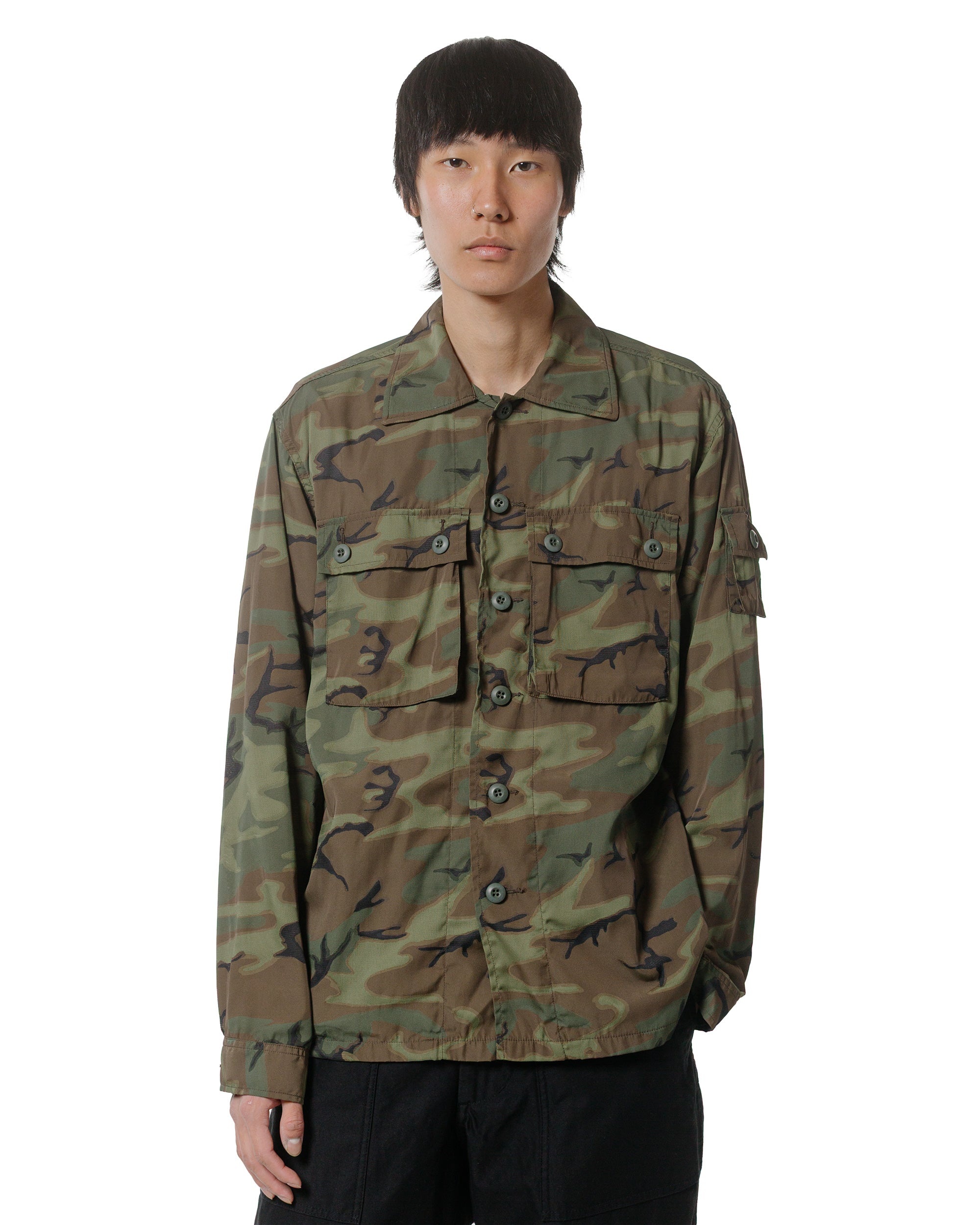 MIL-SHT Mesh Camo Jacquard Mapping Print - 2