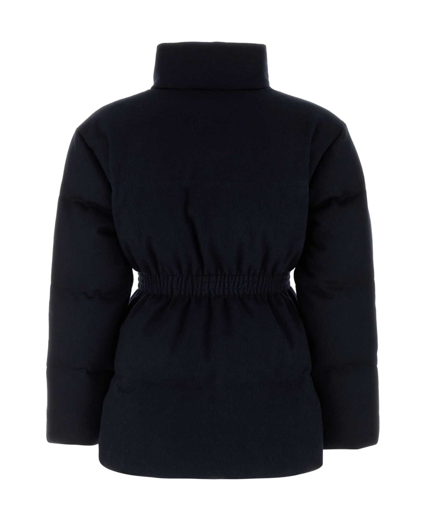 Midnight Blue Wool Down Jacket - 2