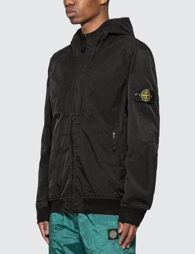 Stone Island Tightly Woven Nylon Twill Hooded Jacket outlook