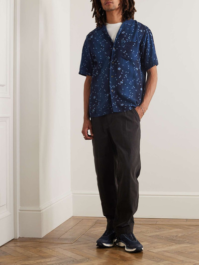 Blue Blue Japan Camp-Collar Printed Crepe Shirt outlook