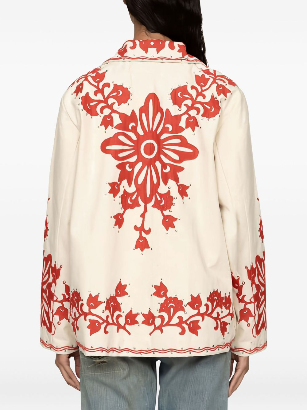 Liliana applique-floral jacket - 3