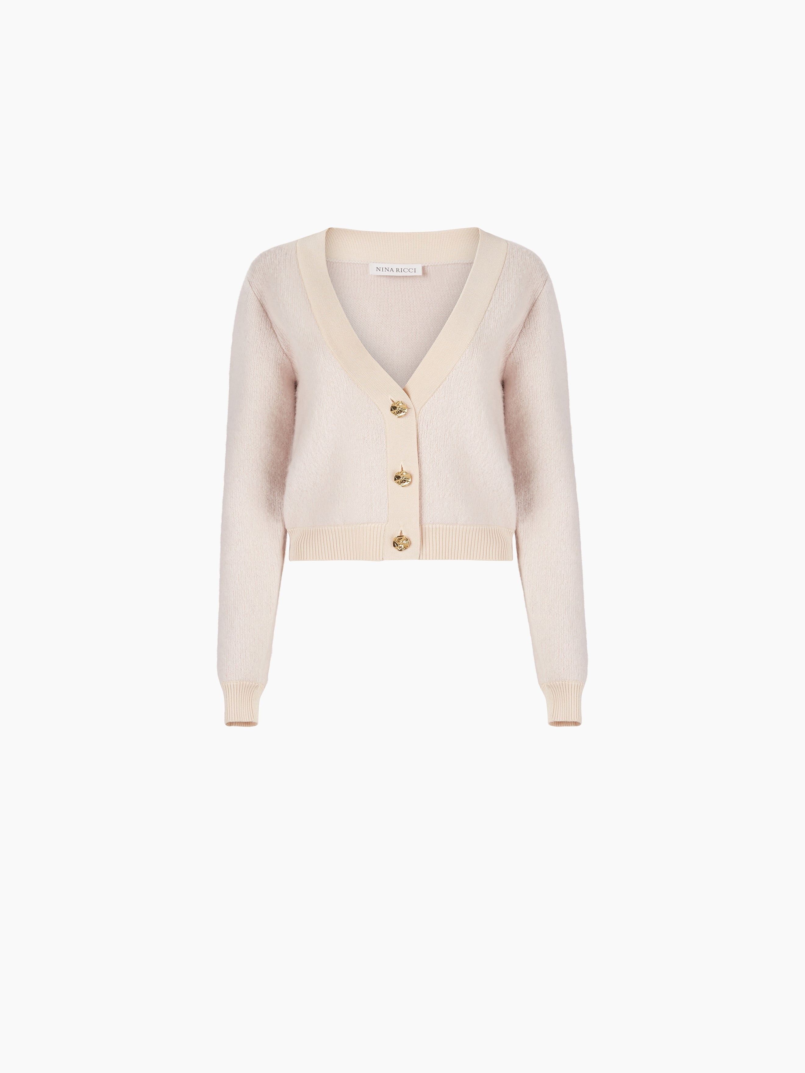 MOHAIR V-NECK CARDIGAN - 5