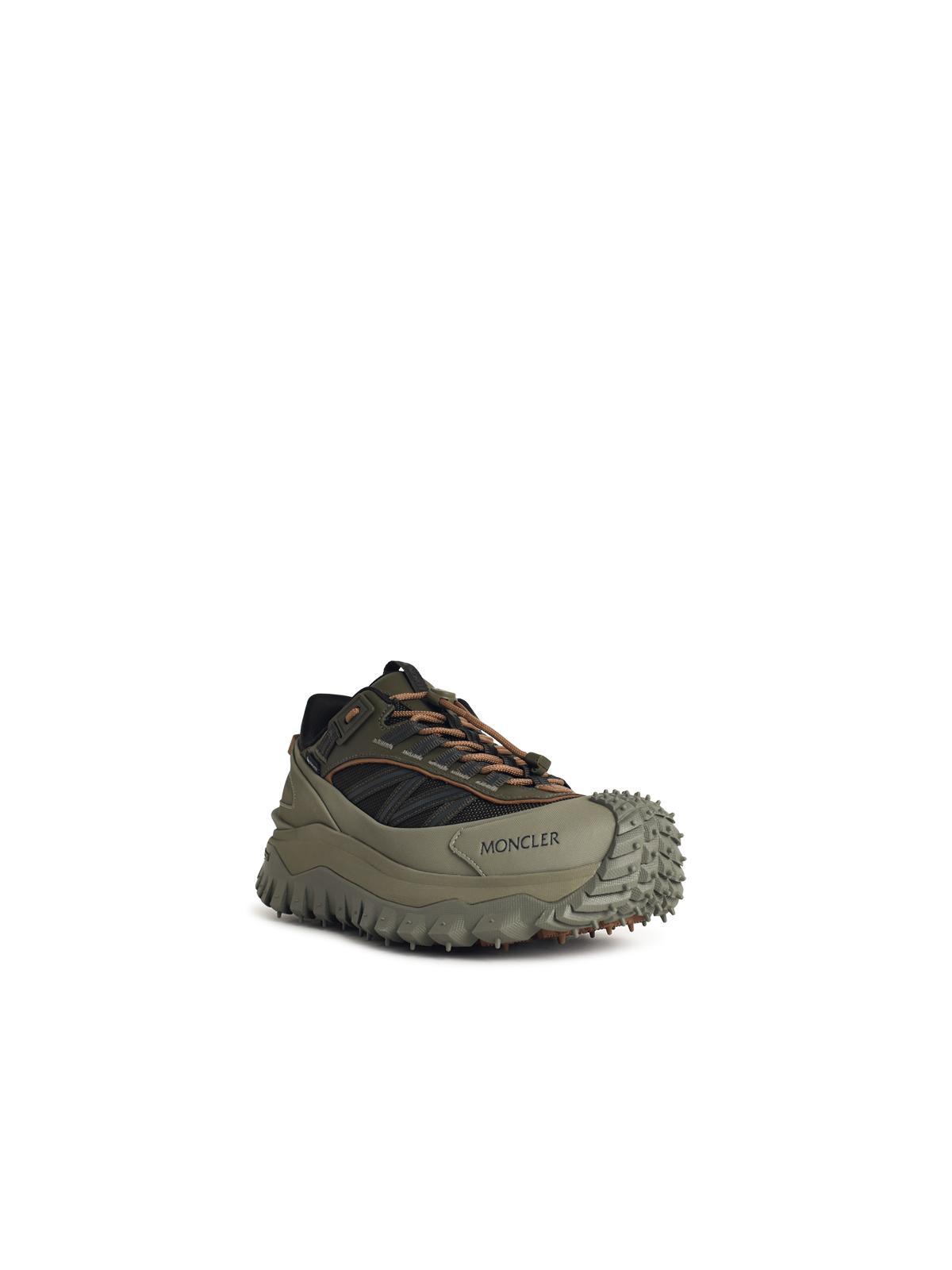 Moncler 'Trailgrip Gtx' Green Leather Blend Sneakers Men - 2