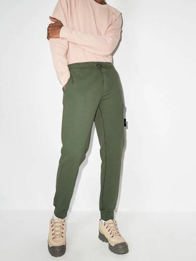 Stone Island tapered drawstring track pants outlook