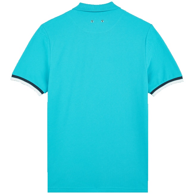 Men Cotton Pique Polo Shirt Solid - 2
