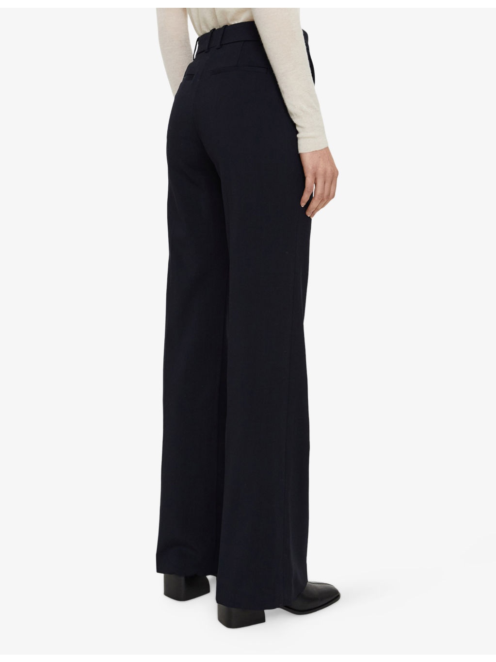 Morissey Tailoring Soft-Flare Stretch-Wool Trousers - 3