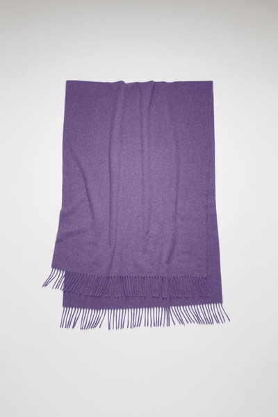 Acne Studios Oversized scarf lilac purple outlook