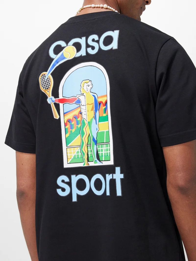 Casa Sport-print organic cotton-jersey T-shirt - 5
