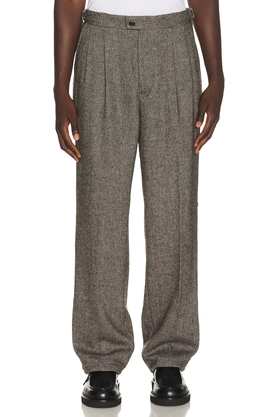 Wilde Birdseye Pleated Trousers - 1