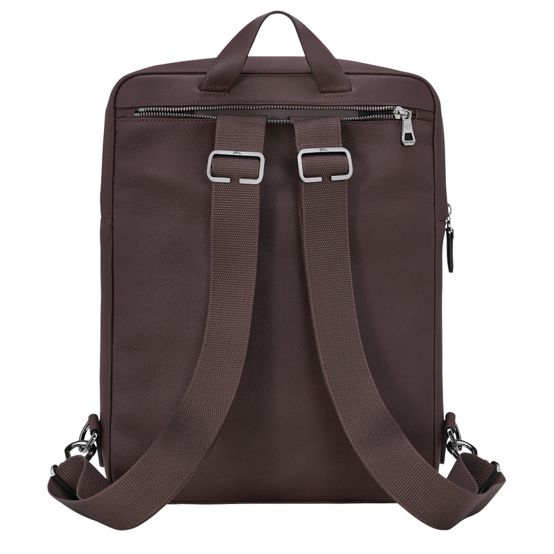 Longchamp sur Seine Backpack Mocha - Leather 4